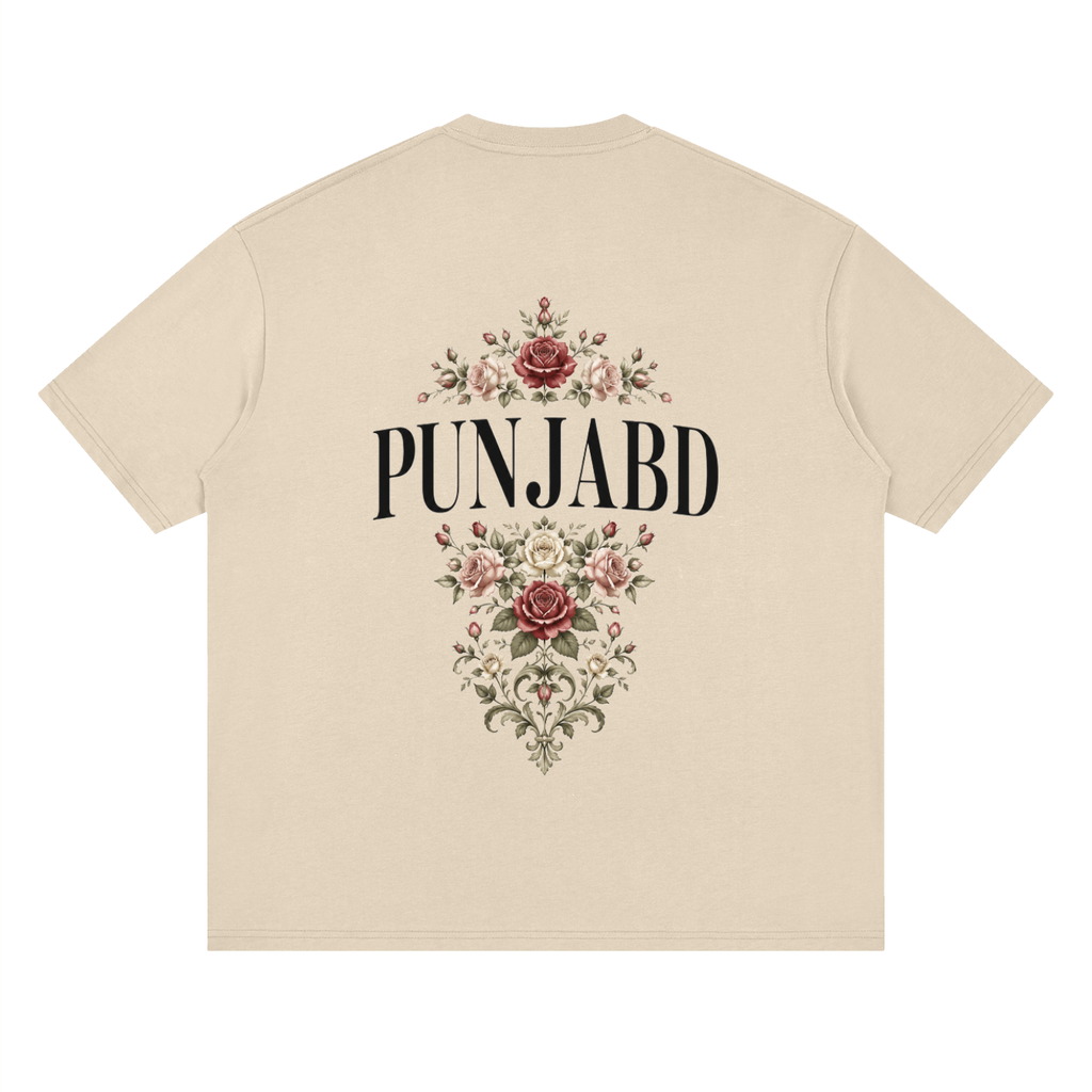 PUNJABD Streetwear Loose Drop Shoulder T-Shirt