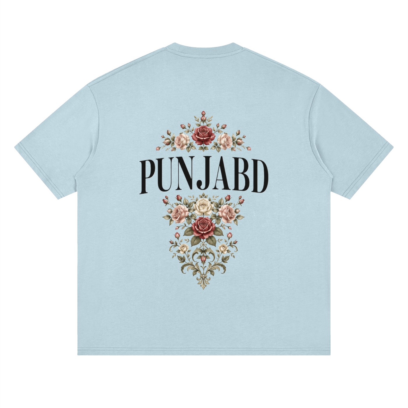 PUNJABD Streetwear Loose Drop Shoulder T-Shirt