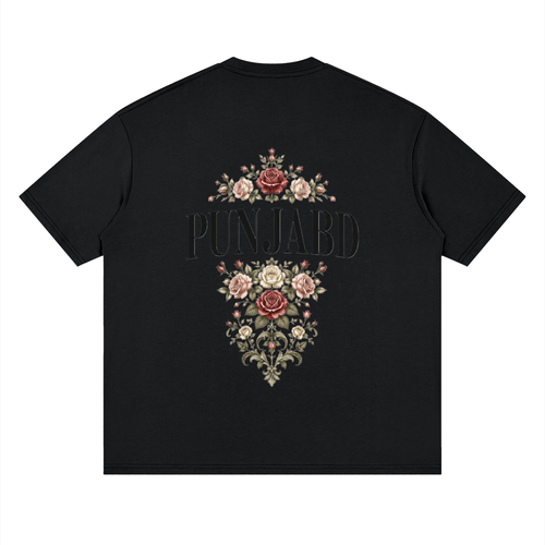 PUNJABD Streetwear Loose Drop Shoulder T-Shirt