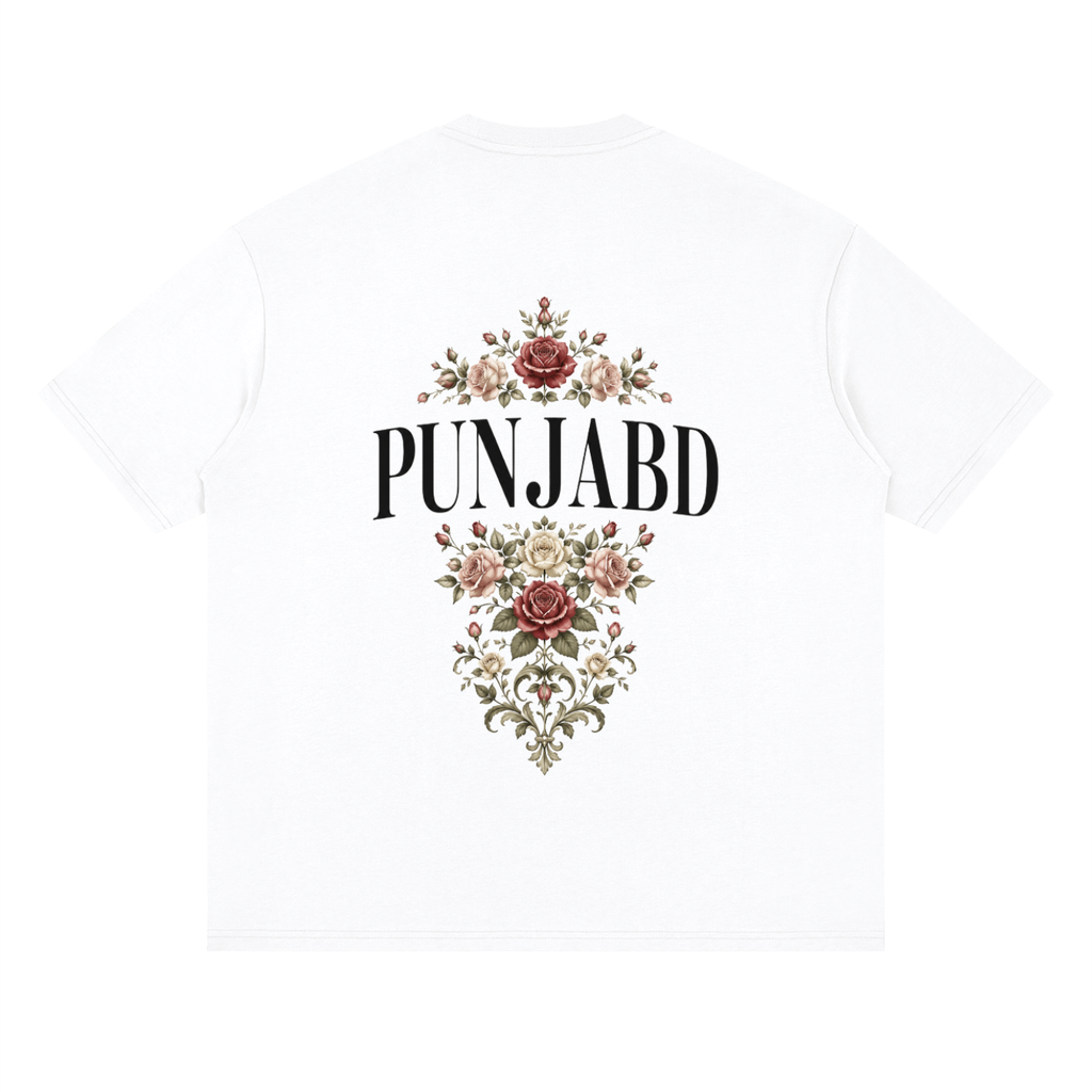 PUNJABD Streetwear Loose Drop Shoulder T-Shirt