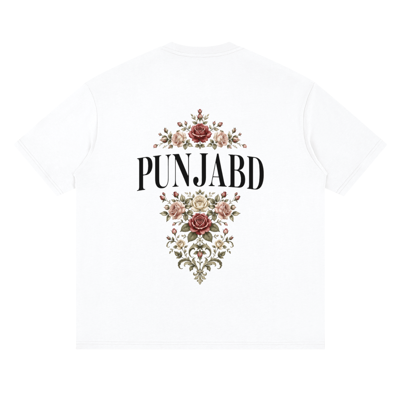 PUNJABD Streetwear Loose Drop Shoulder T-Shirt